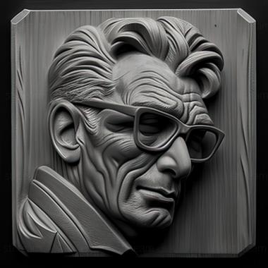 3D модель Джей Джей Хансекер Сладкий запах успеха Берт Ланкаст (STL)